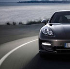 Passenger car on the road